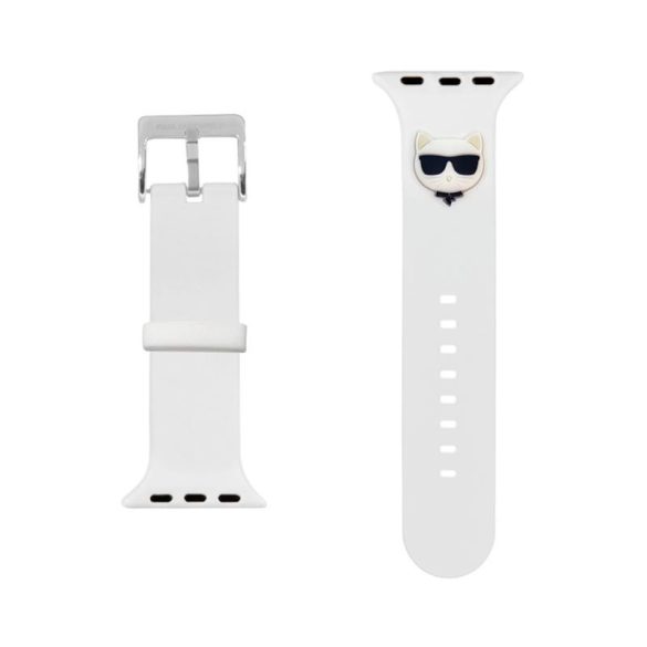 Curea de ceas Apple iWatch Karl Lagerfeld KLAWMSLCW 38/40mm - Albă