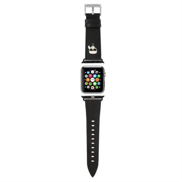 Curea de ceas Apple iWatch Karl Lagerfeld KLAWMOKHK 42/44mm - Negru