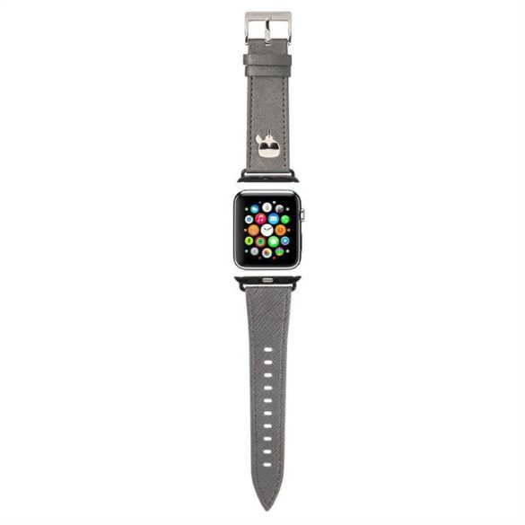 Curea ceas Apple iWatch Karl Lagerfeld KLAWMOKHG 42/44mm - Argintiu