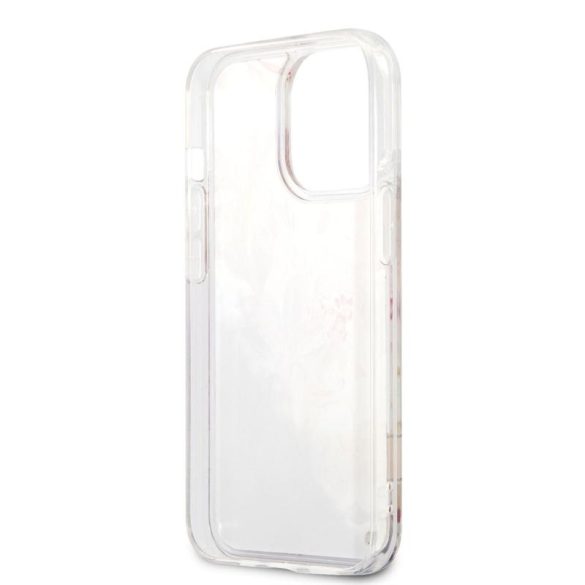 Husă din TPU cu sclipici lichid pentru Apple iPhone 13 Pro GUESS GUHCP13LLFLSU - violet