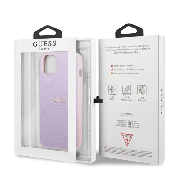 Husa din spate Apple iPhone 13 Mini GUESS GUHCP13SPSASBPU - violet