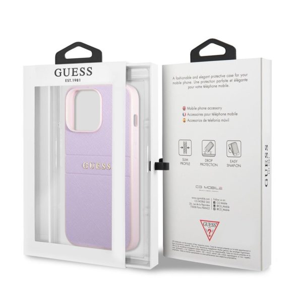 Husă din spate Apple iPhone 13 Pro Max GUESS GUHCP13XPSASBPU - neagră