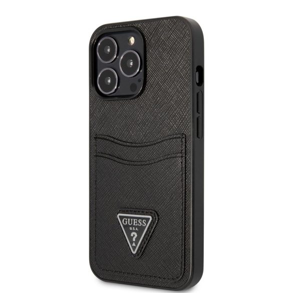 Husă din spate Apple iPhone 13 Pro Max GUESS GUHCP13XPSATPK - neagră