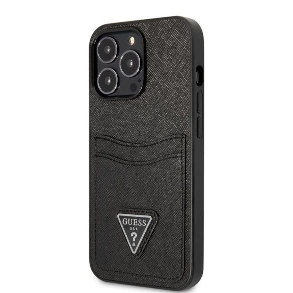 Husă din spate Apple iPhone 13 Pro Max GUESS GUHCP13XPSATPK - neagră