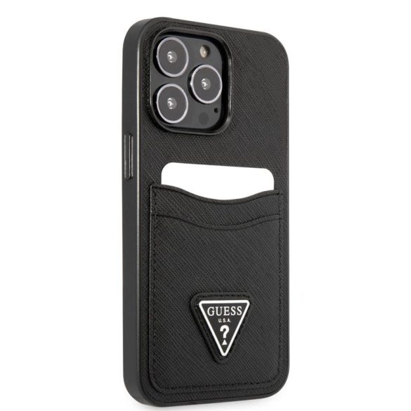 Husă din spate Apple iPhone 13 Pro Max GUESS GUHCP13XPSATPK - neagră