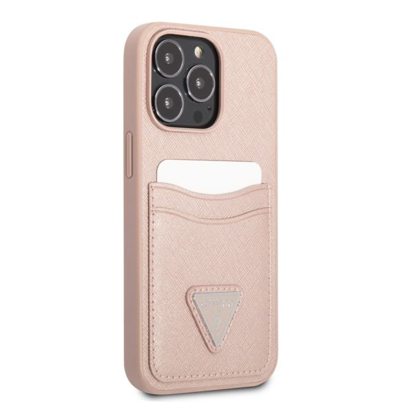 Husă din spate Apple iPhone 13 Pro GUESS GUHCP13LPSATPP - roz