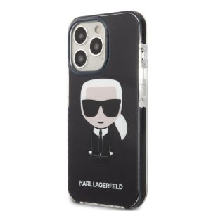 Husă din TPU pentru Apple iPhone 13 Pro KARL LAGERFELD KLHCP13LTPEIKK - neagră