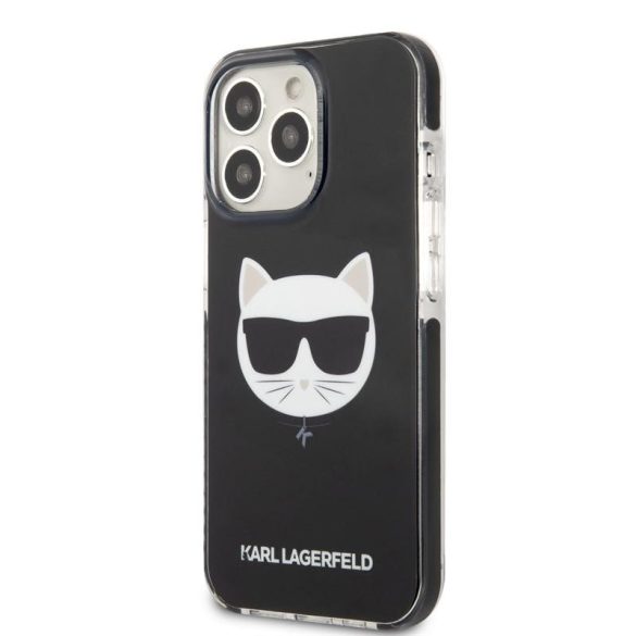 Husă din TPU pentru Apple iPhone 13 Pro Max KARL LAGERFELD KLHCP13XTPECK - Negru