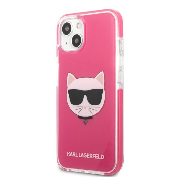 Husă din TPU pentru Apple iPhone 13 KARL LAGERFELD KLHCP13MTPECPI - roz
