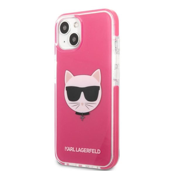 Husă din TPU pentru Apple iPhone 13 KARL LAGERFELD KLHCP13MTPECPI - roz