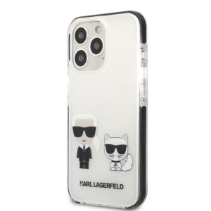 Husă din TPU pentru Apple iPhone 13 Pro KARL LAGERFELD KLHCP13LTPEKCW - albă