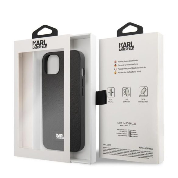 Husă din spate Apple iPhone 13 KARL LAGERFELD KLHCP13MSFMP2K - neagră