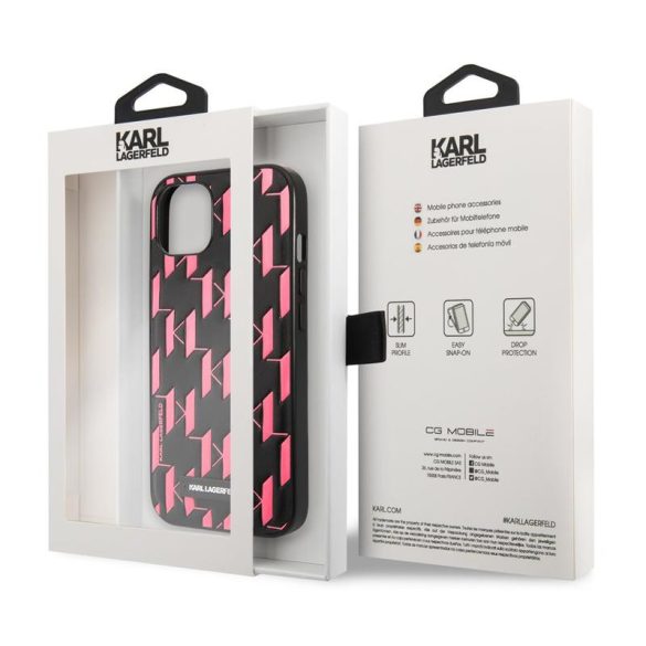 Husă din spate Apple iPhone 13 KARL LAGERFELD KLHCP13MMNMP1P - roz