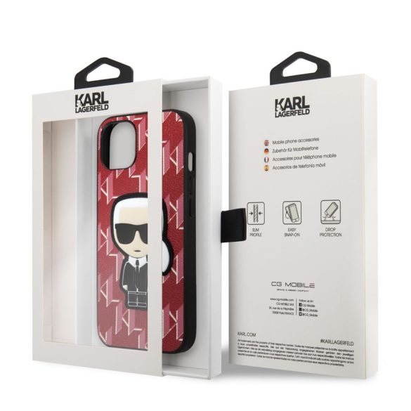 Husa din spate Apple iPhone 13 KARL LAGERFELD KLHCP13MPMNIKPI - rosie