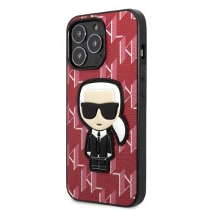 Husă din spate KARL LAGERFELD KLHCP13LPMNIKPI Apple iPhone 13 Pro Max - roșu