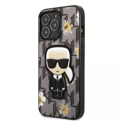   HUSĂ! - Husă din spate Apple iPhone 13 Pro KARL LAGERFELD KLHCP13LPMNFIK1 - gri