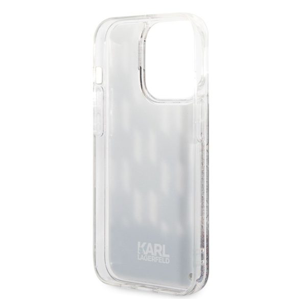 Husă din spate TPU lichid pentru Apple iPhone 14 Pro Max KARL LAGERFELD KLHCP14XLMNMK - neagră