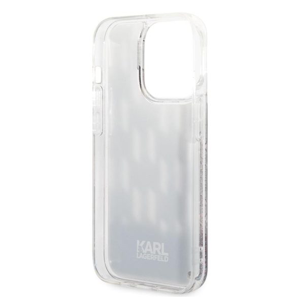 Husă din spate TPU lichid pentru Apple iPhone 14 Pro Max KARL LAGERFELD KLHCP14XLMNMK - neagră