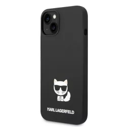   HUSĂ! - Husa din spate din silicon lichid KARL LAGERFELD KLHCP14SSLCTBK Apple iPhone 14 - negru