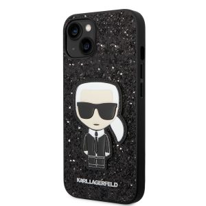 Apple iPhone 14 Plus KARL LAGERFELD KLHCP14MGFKPK Glitter Husă spate - Negru