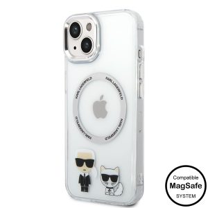 Husă din TPU pentru Apple iPhone 14 KARL LAGERFELD KLHMP14SHKCT - Transparentă