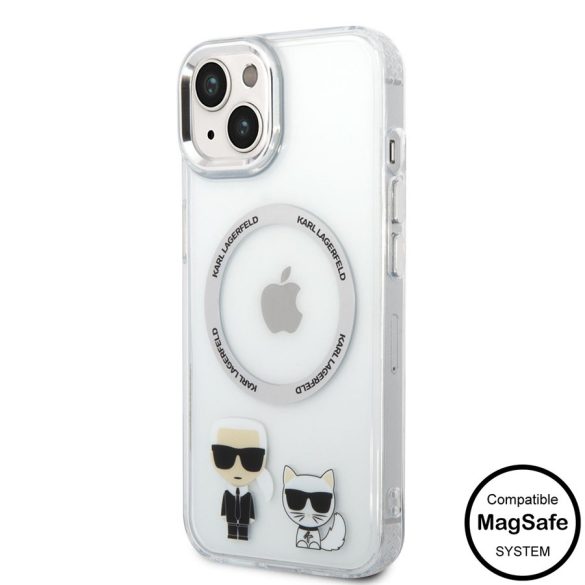 Husă din TPU pentru Apple iPhone 14 KARL LAGERFELD KLHMP14SHKCT - Transparentă