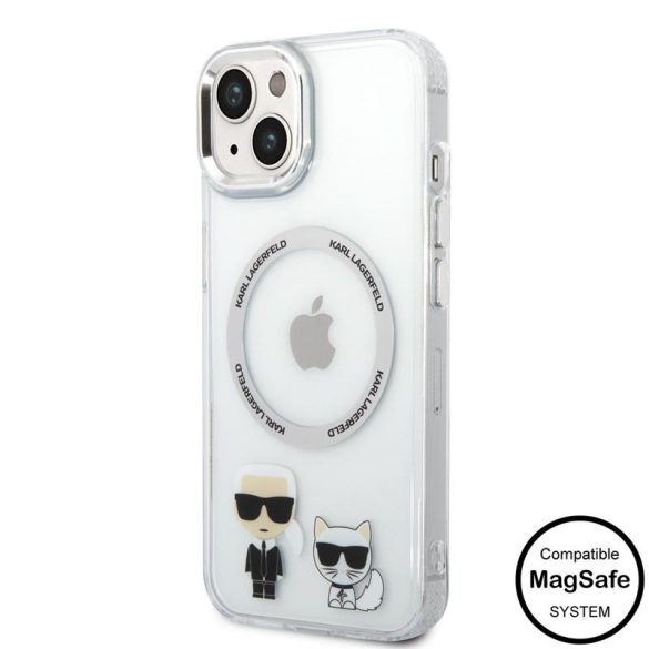 Husă din TPU pentru Apple iPhone 14 KARL LAGERFELD KLHMP14SHKCT - Transparentă