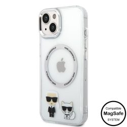   HUSĂ! - Husă din TPU pentru Apple iPhone 14 Plus KARL LAGERFELD KLHMP14MHKCT Magsafe - transparentă