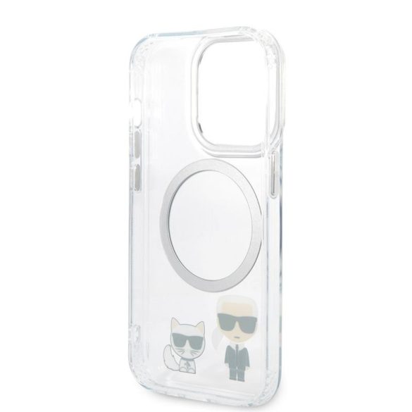 Husă din TPU pentru Apple iPhone 14 Pro KARL LAGERFELD KLHMP14LHKCT Magsafe - transparentă