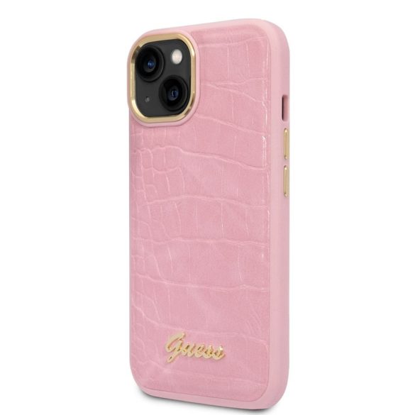 Husă din spate Apple iPhone 14 Pro GUESS GUHCP14LHGCRHP - roz