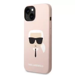   HUSĂ! - Apple iPhone 14 KARL LAGERFELD KLHCP14SSLKHLP Husă spate din silicon lichid - roz