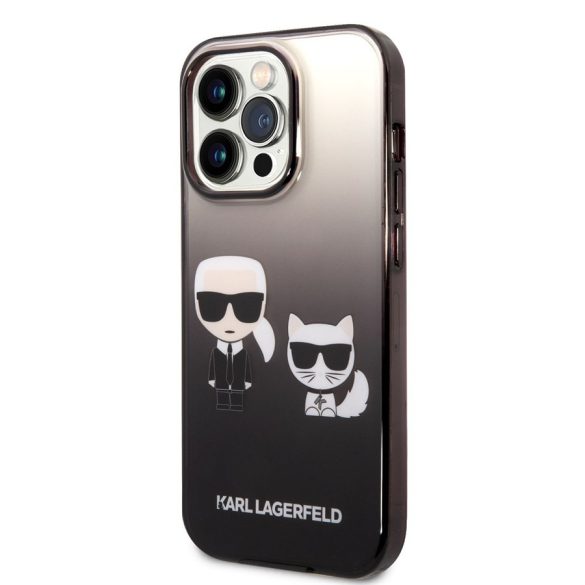 Husă din TPU pentru Apple iPhone 14 Pro KARL LAGERFELD KLHCP14LTGKCK - neagră