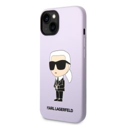   HUSĂ! - Husă din spate lichidă Apple iPhone 14 Plus KARL LAGERFELD KLHCP14MSNIKBCU - violet