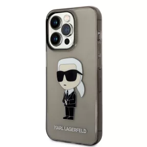 HUSĂ! - Husă din TPU pentru Apple iPhone 14 Pro Max KARL LAGERFELD KLHCP14XHNIKTCK - negru