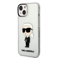   HUSĂ! - Husă din TPU pentru Apple iPhone 14 Plus KARL LAGERFELD KLHCP14MHNIKTCT - Transparentă