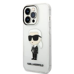 Husă din TPU pentru Apple iPhone 14 Pro Max KARL LAGERFELD KLHCP14XHNIKTCT - Transparentă