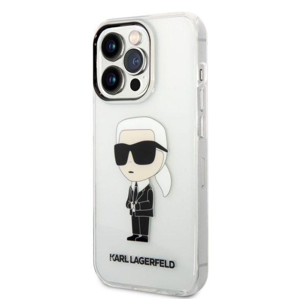Husă din TPU pentru Apple iPhone 14 Pro Max KARL LAGERFELD KLHCP14XHNIKTCT - Transparentă