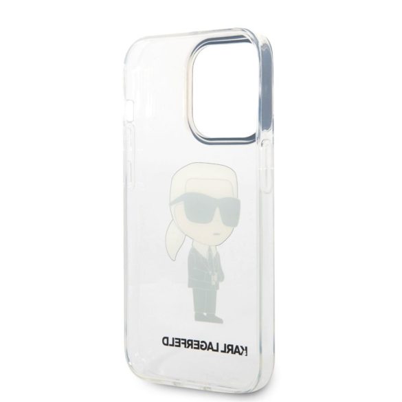 Husă din TPU pentru Apple iPhone 14 Pro Max KARL LAGERFELD KLHCP14XHNIKTCT - Transparentă