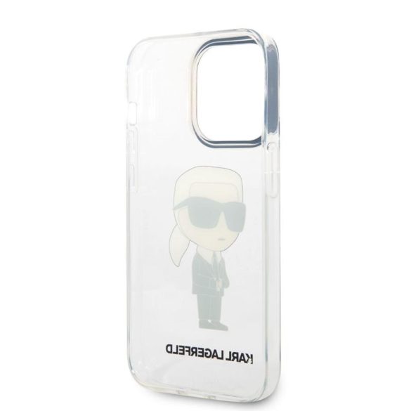 Husă din TPU pentru Apple iPhone 14 Pro Max KARL LAGERFELD KLHCP14XHNIKTCT - Transparentă