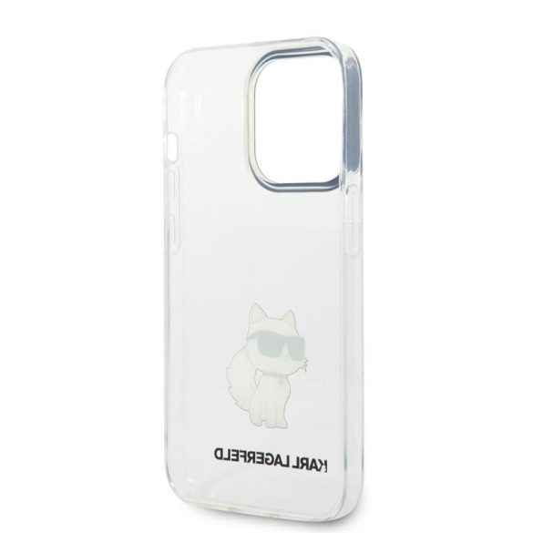Husă din TPU pentru Apple iPhone 14 Pro KARL LAGERFELD KLHCP14LHNCHTCT - Transparentă