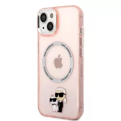   HUSĂ! - Husă din spate din TPU pentru Apple iPhone 14 KARL LAGERFELD KLHMP14SHNKCIP - roz