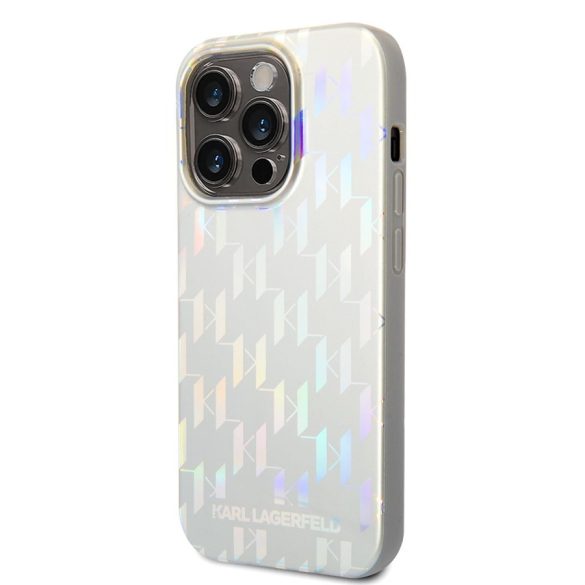 Husă din spate pentru Apple iPhone 14 Pro Max KARL LAGERFELD KLHCP14XLGMSV3 - argintie