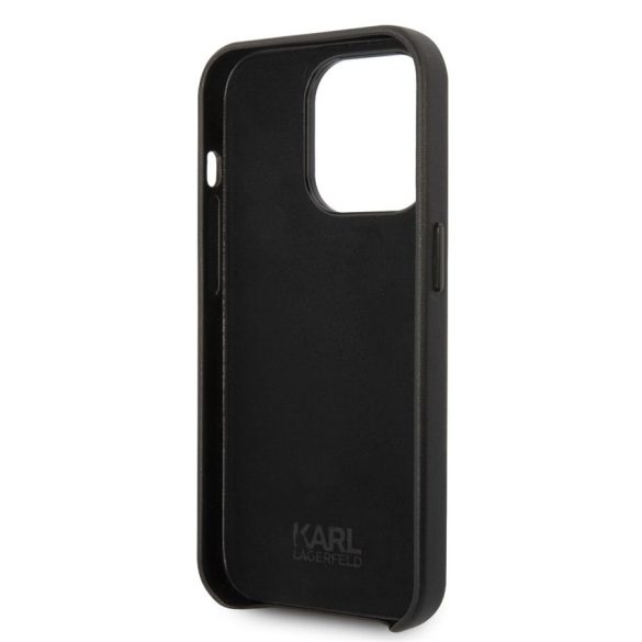 Husa din spate Apple iPhone 14 Pro Max KARL LAGERFELD KLHCP14XFWHK - negru
