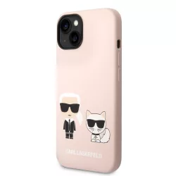  HUSĂ! - Husa din spate din silicon lichid KARL LAGERFELD KLHCP14SSSKCI Apple iPhone 14 - roz