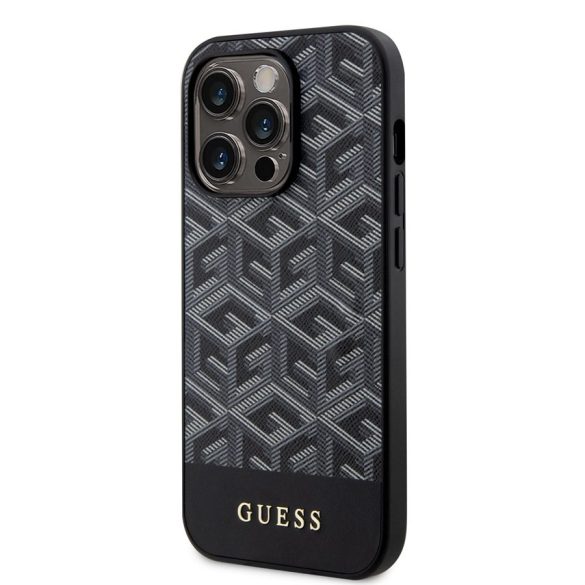 Husa din spate GUESS GUHMP14XHGCFSEK MagSafe pentru Apple iPhone 14 Pro Max - Carcasa neagra