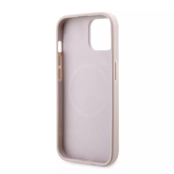 Husa din spate MagSafe GUESS GUHMP14LHGCFSEP Apple iPhone 14 Pro - roz