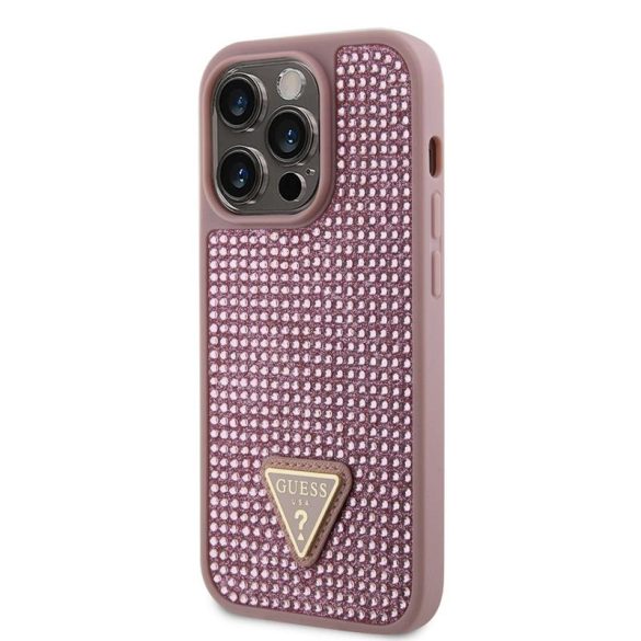 Husa din spate Apple iPhone 14 Pro GUESS GUHCP14LHDGTPP - Husa roz