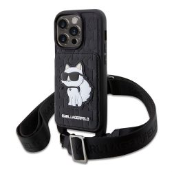   HUSĂ! - Husă din spate Apple iPhone 14 Pro KARL LAGERFELD KLHCP14LCSAKHPCK NFT - neagră