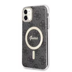   HUSĂ! - Husa din spate Apple iPhone 11 GUESS GUHMN61H4STK MagSafe - Carcasa neagra