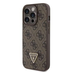 Husă din spate Apple iPhone 15 Pro GUESS GUHCP15LP4TDPW - maro